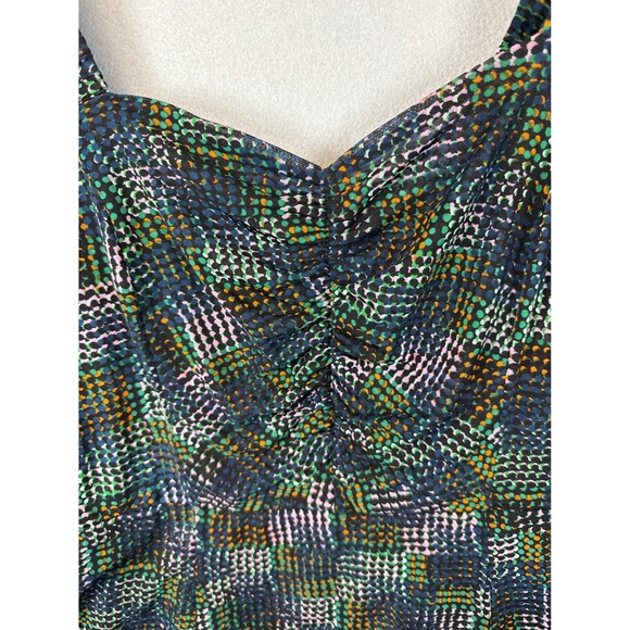 Cabi Dress Puff Sleeve Sweetheart Peasant Maid Multicolor Size M Office Mermaid - Picture 5 of 11